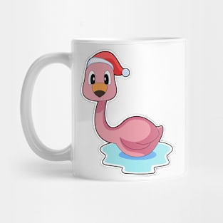 Flamingo Christmas Christmas hat Mug